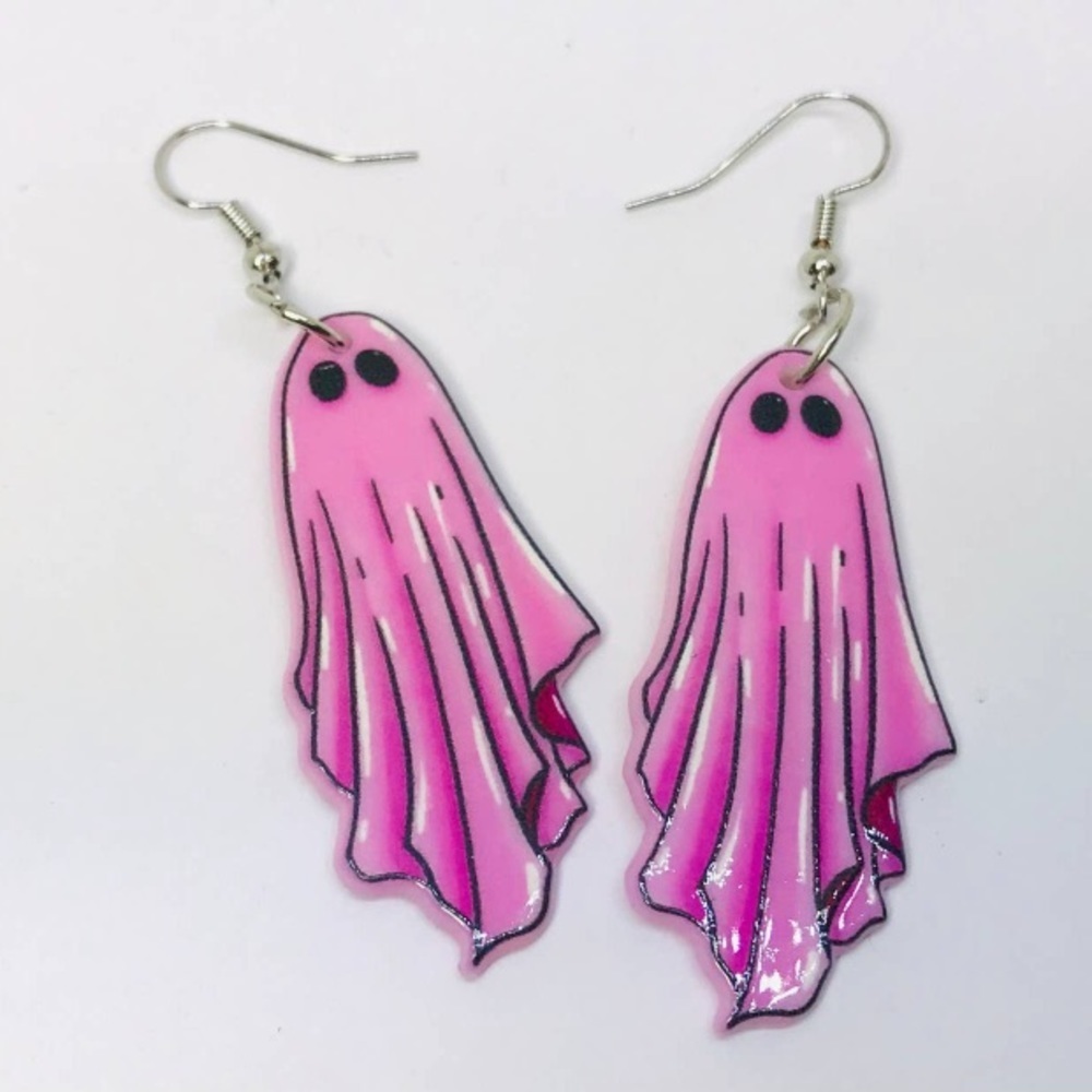 Pink Ghost earrings